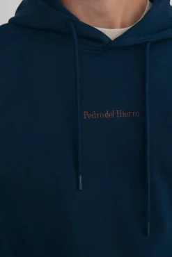 Pedro del Hierro Sweatshirts-Sweatshirt com capuz Azul