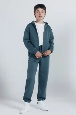 Springfield Kids Sweatshirts|T-Shirts-Sweatshirt com capuz aberto para menino azul