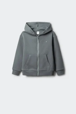 Springfield Kids Sweatshirts|T-Shirts-Sweatshirt com capuz aberto para menino azul