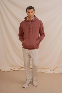 Celopman Sweatshirts-Sweatshirt com capuz capuz vermelho