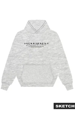 Jack & Jones Sweatshirts-Sweatshirt com capuz capuz branco