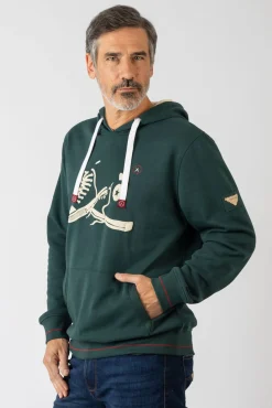 Privata Sweatshirts-Sweatshirt com capuz e bolsos Verde