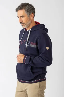 Privata Sweatshirts-Sweatshirt com capuz e bolsos Azul