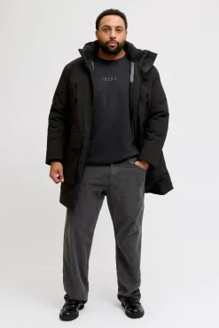 Jack & Jones PLUS Sweatshirts-Sweatshirt com capuz e logo preto