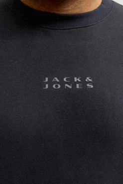 Jack & Jones PLUS Sweatshirts-Sweatshirt com capuz e logo preto
