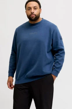 Jack & Jones PLUS Sweatshirts-Sweatshirt com capuz e logo azul