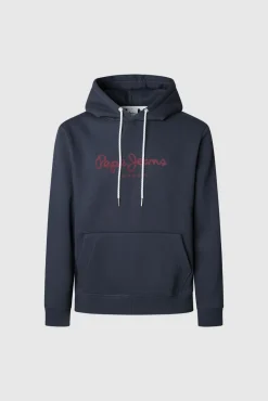 Pepe Jeans Sweatshirts|Camisolas-Sweatshirt com capuz e logotipo azul