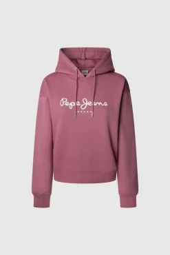 Pepe Jeans Sweatshirts-Sweatshirt com capuz e logotipo rosa