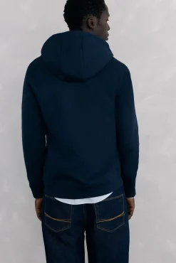 Pedro del Hierro Sweatshirts-Sweatshirt com capuz em tecido técnico Azul