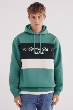 Springfield Sweatshirts-Sweatshirt com capuz Fighter Cut verde