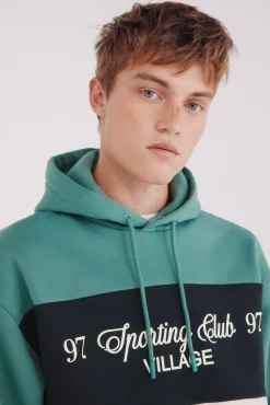 Springfield Sweatshirts-Sweatshirt com capuz Fighter Cut verde