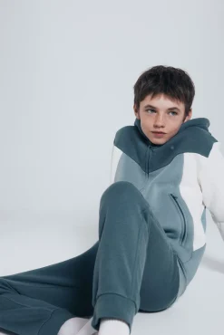 Springfield Kids Sweatshirts|T-Shirts-Sweatshirt com capuz para menino azul