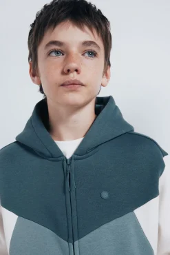 Springfield Kids Sweatshirts|T-Shirts-Sweatshirt com capuz para menino azul