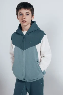 Springfield Kids Sweatshirts|T-Shirts-Sweatshirt com capuz para menino azul