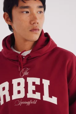 Springfield Sweatshirts-Sweatshirt com capuz Rbel vermelho