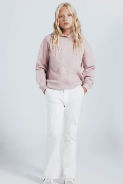 Springfield Kids Sweatshirts|T-Shirts-Sweatshirt com cordão para cavalo para menina rosa