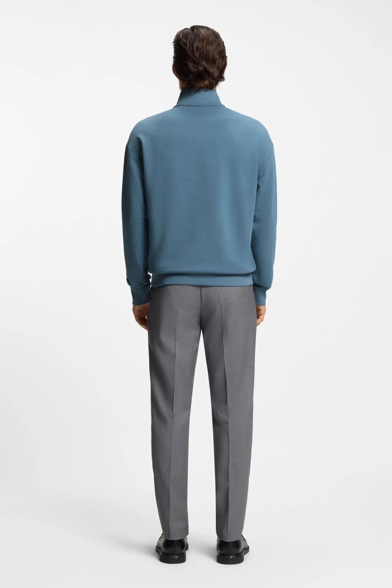 HUGO Sweatshirts-Sweatshirt com fecho-éclair Azul