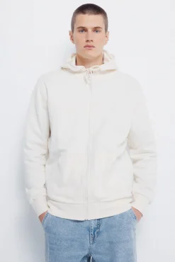 Springfield Sweatshirts-Sweatshirt com fecho-éclair e capuz branco