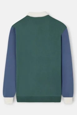 Silbon Sweatshirts-Sweatshirt com fecho-éclair pela meia Verde