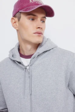 Springfield Sweatshirts-Sweatshirt com fecho-éclair e capuz cinzento