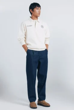 Springfield Sweatshirts-Sweatshirt com gola de rugby branco