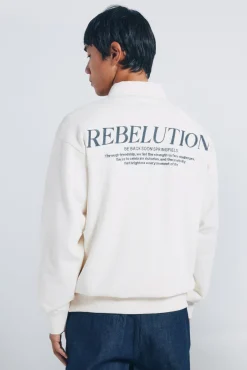 Springfield Sweatshirts-Sweatshirt com gola de rugby branco