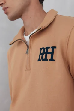 Pedro del Hierro Sweatshirts-Sweatshirt com gola Vespa Marrom