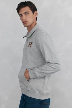 Pedro del Hierro Sweatshirts-Sweatshirt com gola Vespa Cizento