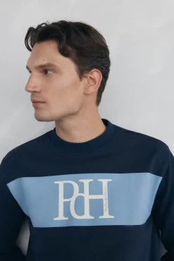 Pedro del Hierro Sweatshirts-Sweatshirt com logo Azul