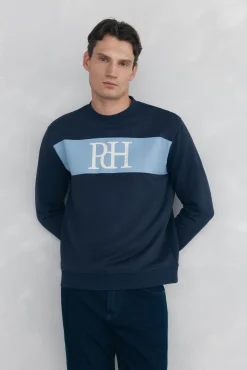 Pedro del Hierro Sweatshirts-Sweatshirt com logo Azul