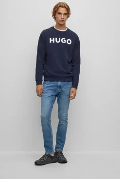 HUGO Sweatshirts-Sweatshirt com logo Azul