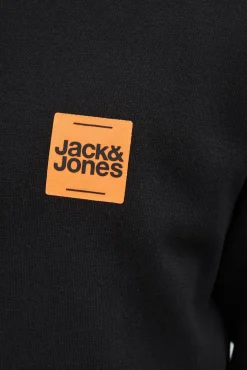Jack & Jones Sweatshirts-Sweatshirt com logo contrastante preto