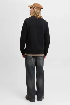 Jack & Jones Sweatshirts-Sweatshirt com logo contrastante preto