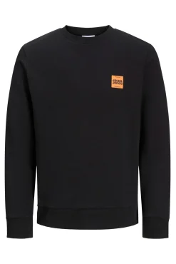Jack & Jones Sweatshirts-Sweatshirt com logo contrastante preto