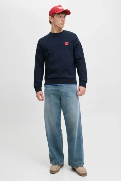 Jack & Jones Sweatshirts-Sweatshirt com logo contrastante azul