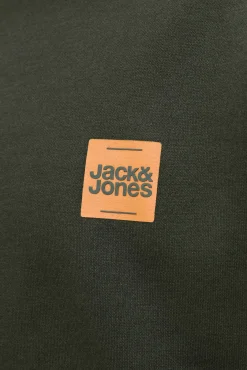 Jack & Jones Sweatshirts-Sweatshirt com logo contrastante verde