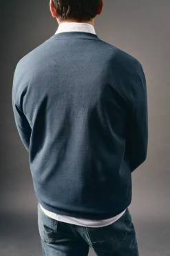 OOTO Sweatshirts-Sweatshirt com logo em relevo Azul