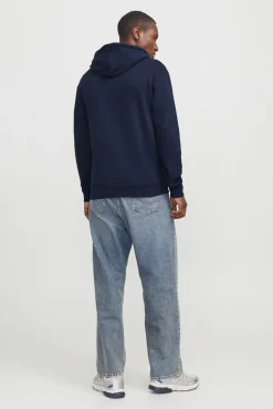 Jack & Jones Sweatshirts-Sweatshirt com logo frontal azul