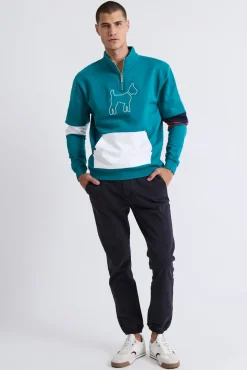 Williot Sweatshirts-Sweatshirt com manga multicolorida Verde