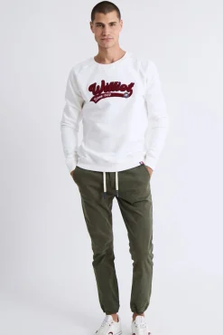 Williot Sweatshirts-Sweatshirt com manga raglan com logo vintage Branco