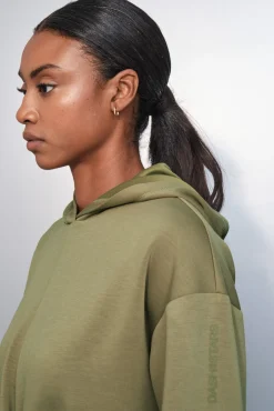 Dash and Stars Sweatshirts-Sweatshirt cáqui drapeado beige