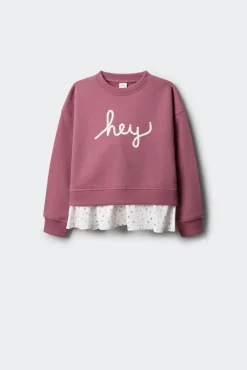 Springfield Kids Sweatshirts|T-Shirts-Sweatshirt da garota "Hey". rosa