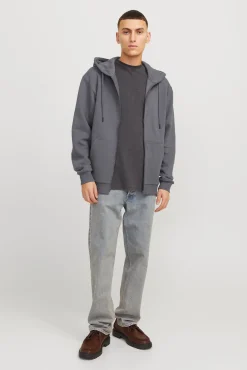 Jack & Jones Sweatshirts-Sweatshirt de corte regular cinzento