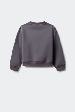 Springfield Kids Sweatshirts|T-Shirts-Sweatshirt de garota descolada cinzento