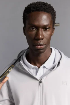 Pedro del Hierro Sweatshirts|Desporto-Sweatshirt de golfe simples Cizento