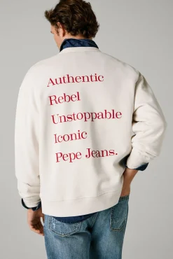 Pepe Jeans Sweatshirts-Sweatshirt de manga comprida bege