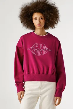 Pepe Jeans Sweatshirts-Sweatshirt de manga comprida rosa