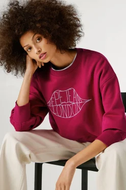 Pepe Jeans Sweatshirts-Sweatshirt de manga comprida rosa