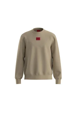 HUGO Sweatshirts-Sweatshirt de manga comprida Tostado