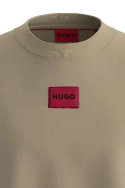 HUGO Sweatshirts-Sweatshirt de manga comprida Tostado